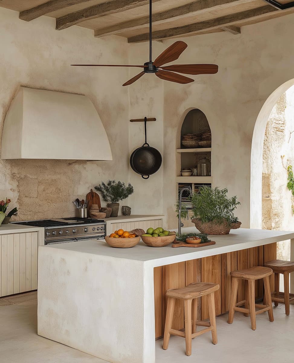 Modern kitchen and dining area